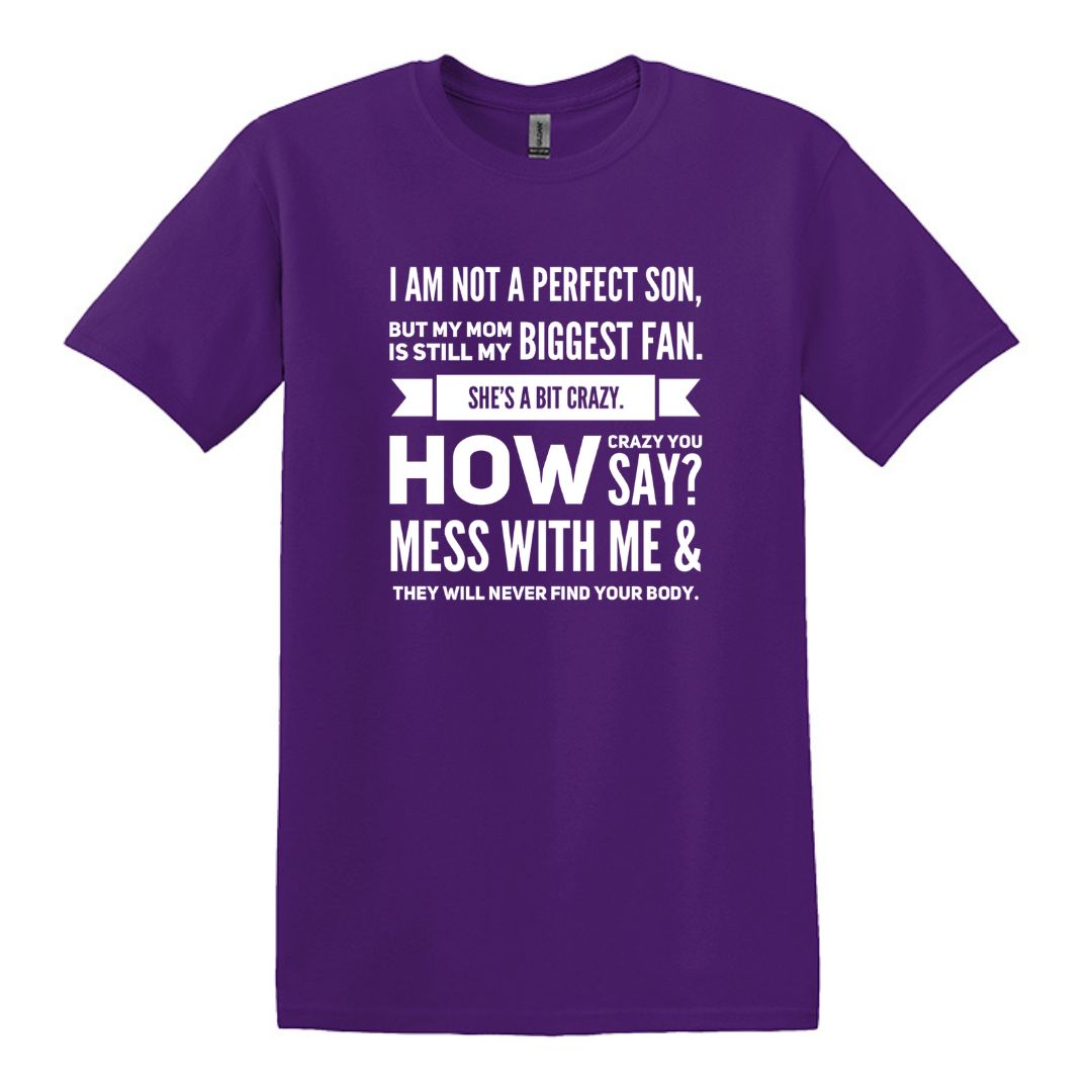 I am not a perfect son - Gildan Heavy Cotton T-shirt