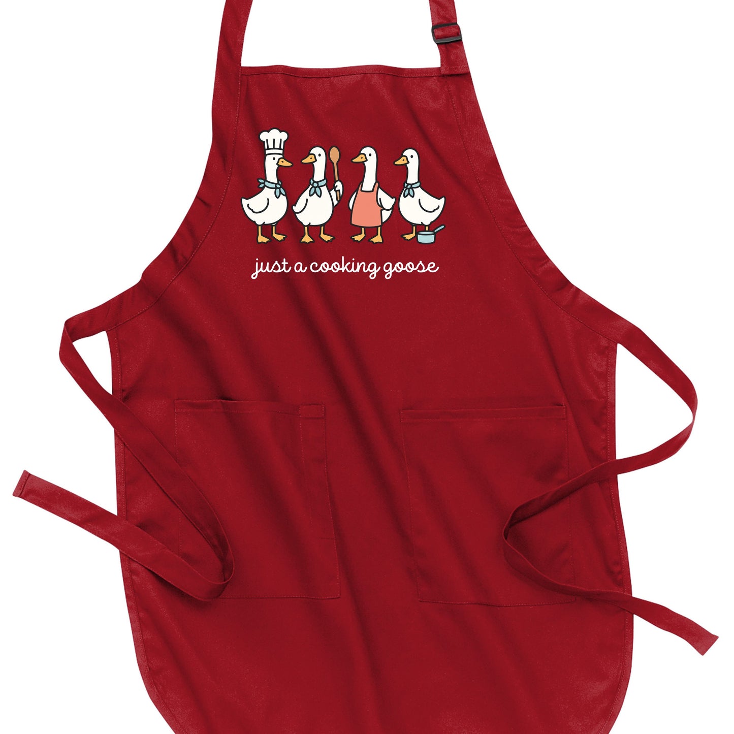 Just a Cooking Goose - Port Authority® Full-Length Apron with Pockets
