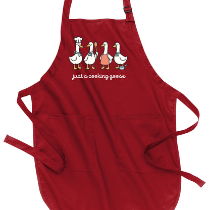 Just a Cooking Goose - Port Authority® Full-Length Apron with Pockets