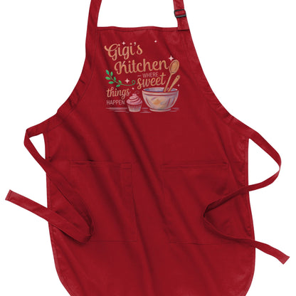 Grandma's Kitchen - Where Sweet Things Happen - Port Authority® Full-Length Apron with Pockets