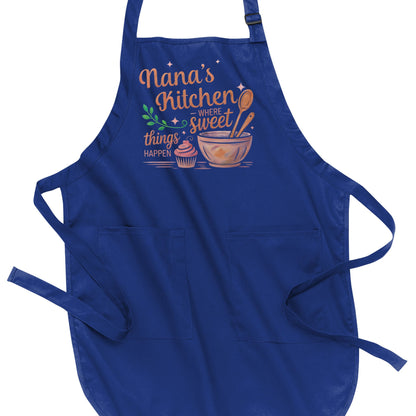 Grandma's Kitchen - Where Sweet Things Happen - Port Authority® Full-Length Apron with Pockets