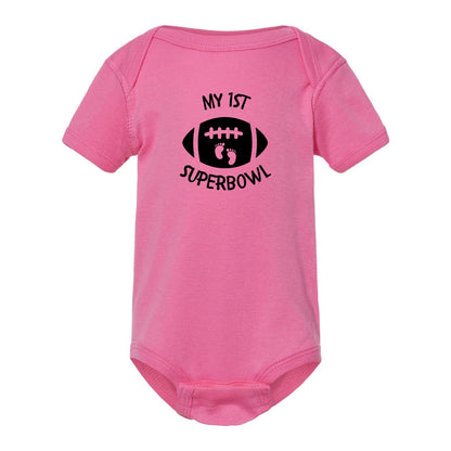 My 1st Superbowl!  Infant one-piece Tee