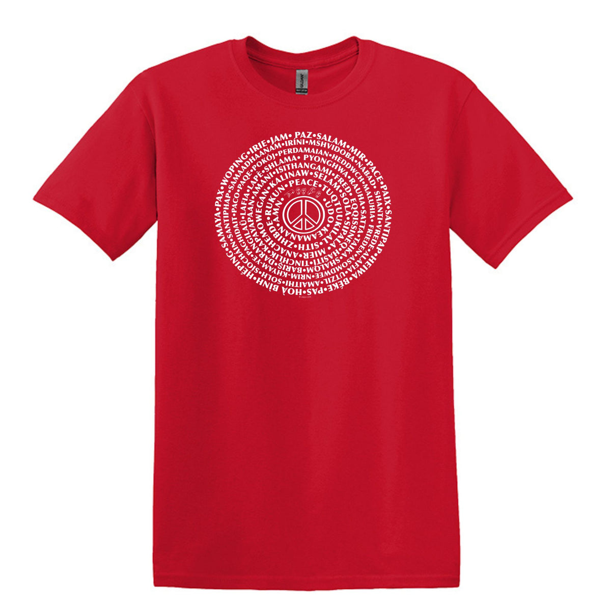 Can You Say PEACE - Gildan Heavy Cotton Unisex T-shirt - artwork designed by Cynthia NeJame