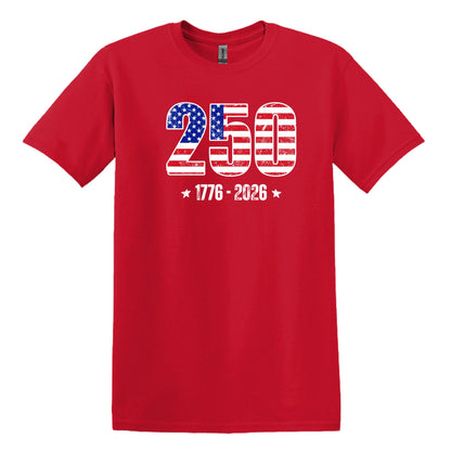 250 Anniversary Tee - 1776-2026 - Gildan Softstyle T-shirt