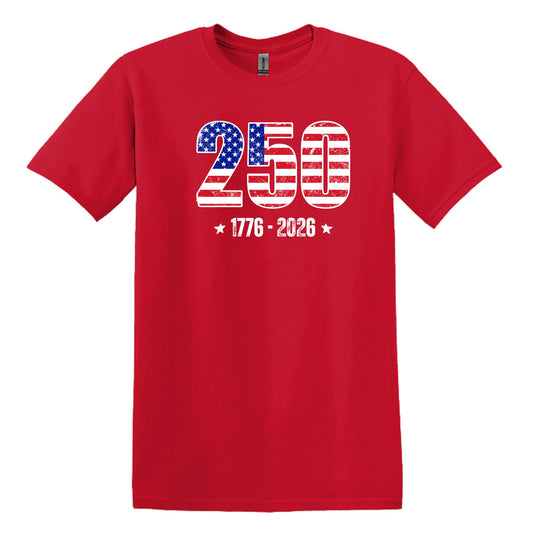 250 Anniversary Tee - 1776-2026 - Gildan Softstyle T-shirt