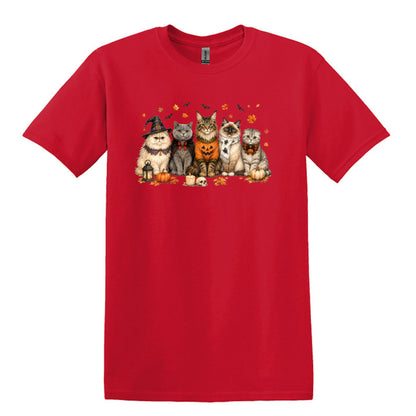 Halloween Cats -  Heavy Cotton Unisex T-shirt