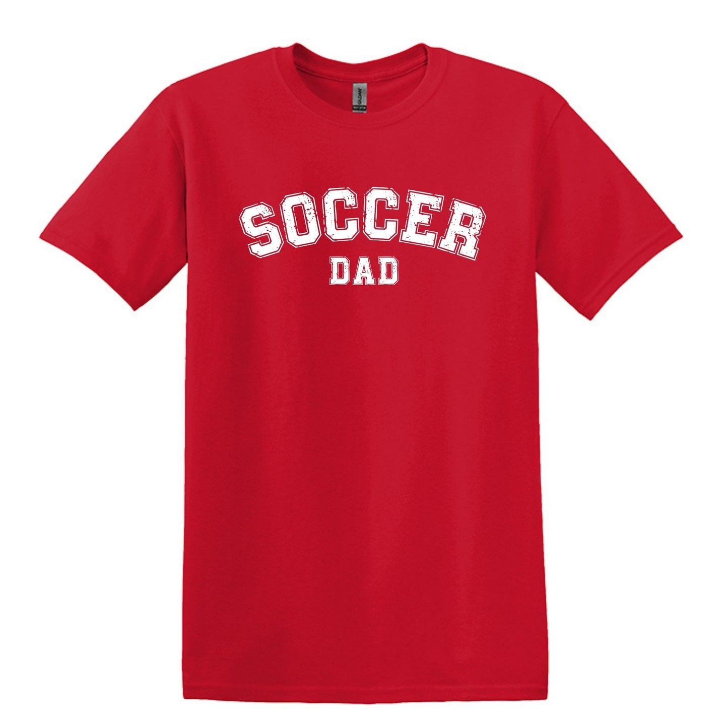 Soccer Mom / Dad - Distressed Athletic Artwork | Heavy Cotton Unisex T-shirt