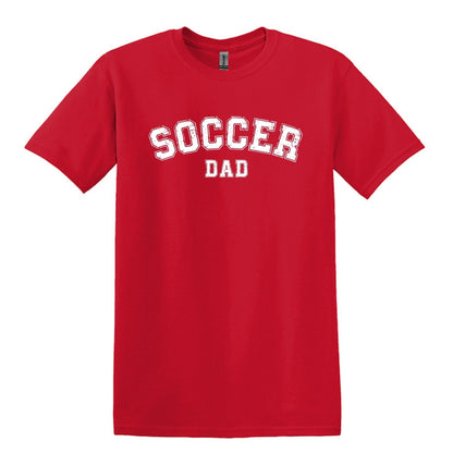Soccer Mom / Dad - Distressed Athletic Artwork | Heavy Cotton Unisex T-shirt