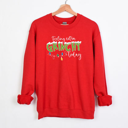 Feeling Extra Grinchy Today - Crewneck Sweatshirt