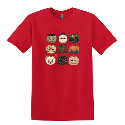 Horror Pumpkins - Hand Drawn - Heavy Cotton Unisex T-shirt