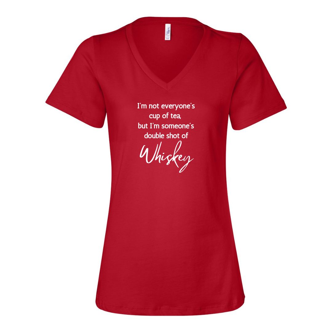 Double shot of Whiskey - Unisex or Women's Relaxed V-Neck