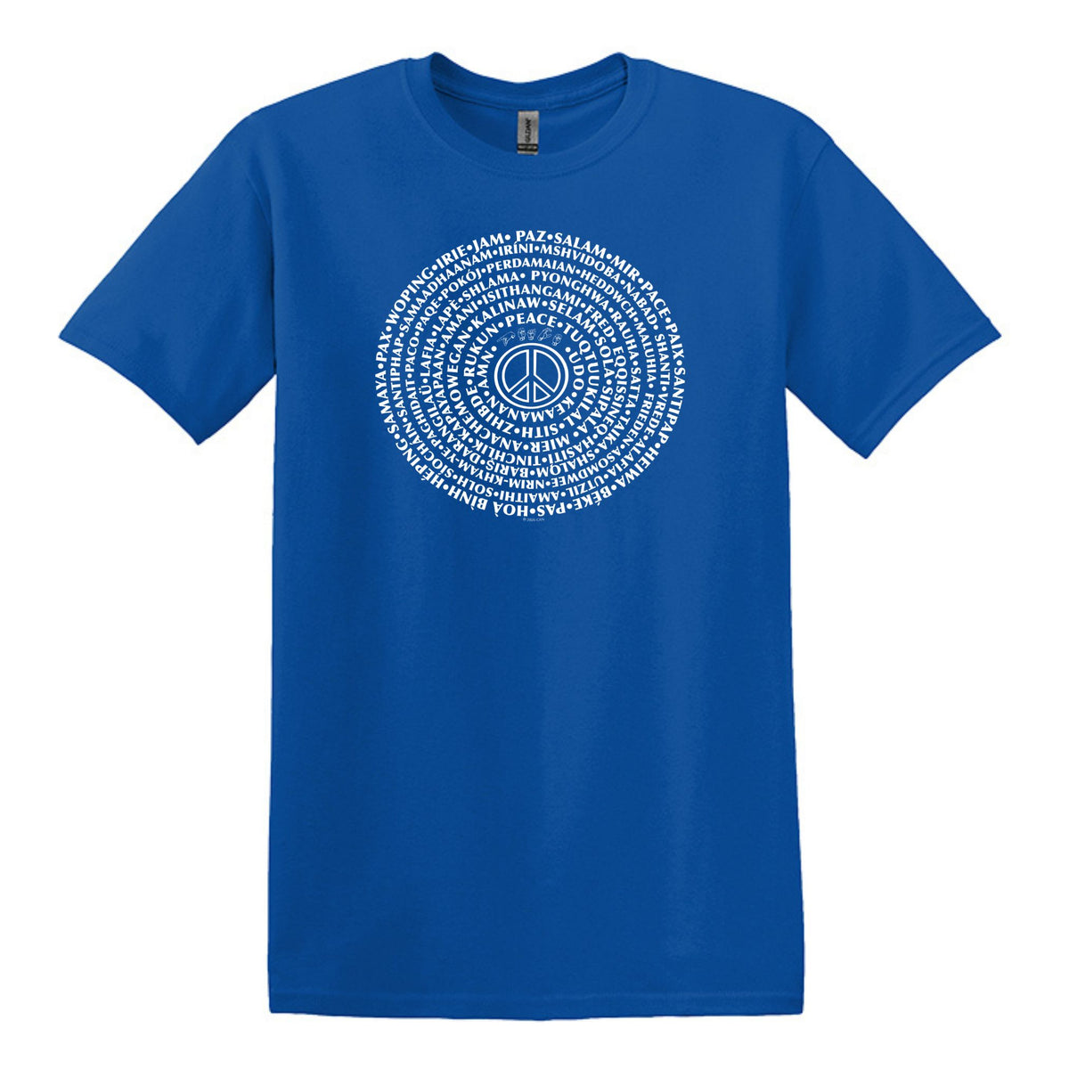 Can You Say PEACE - Gildan Heavy Cotton Unisex T-shirt - artwork designed by Cynthia NeJame