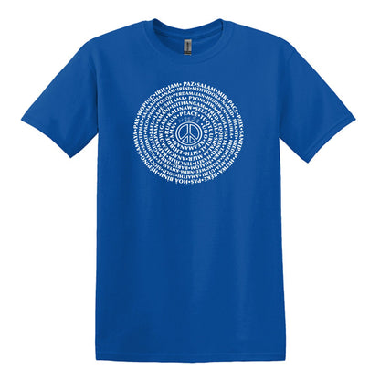 Can You Say PEACE - Gildan Heavy Cotton Unisex T-shirt - artwork designed by Cynthia NeJame