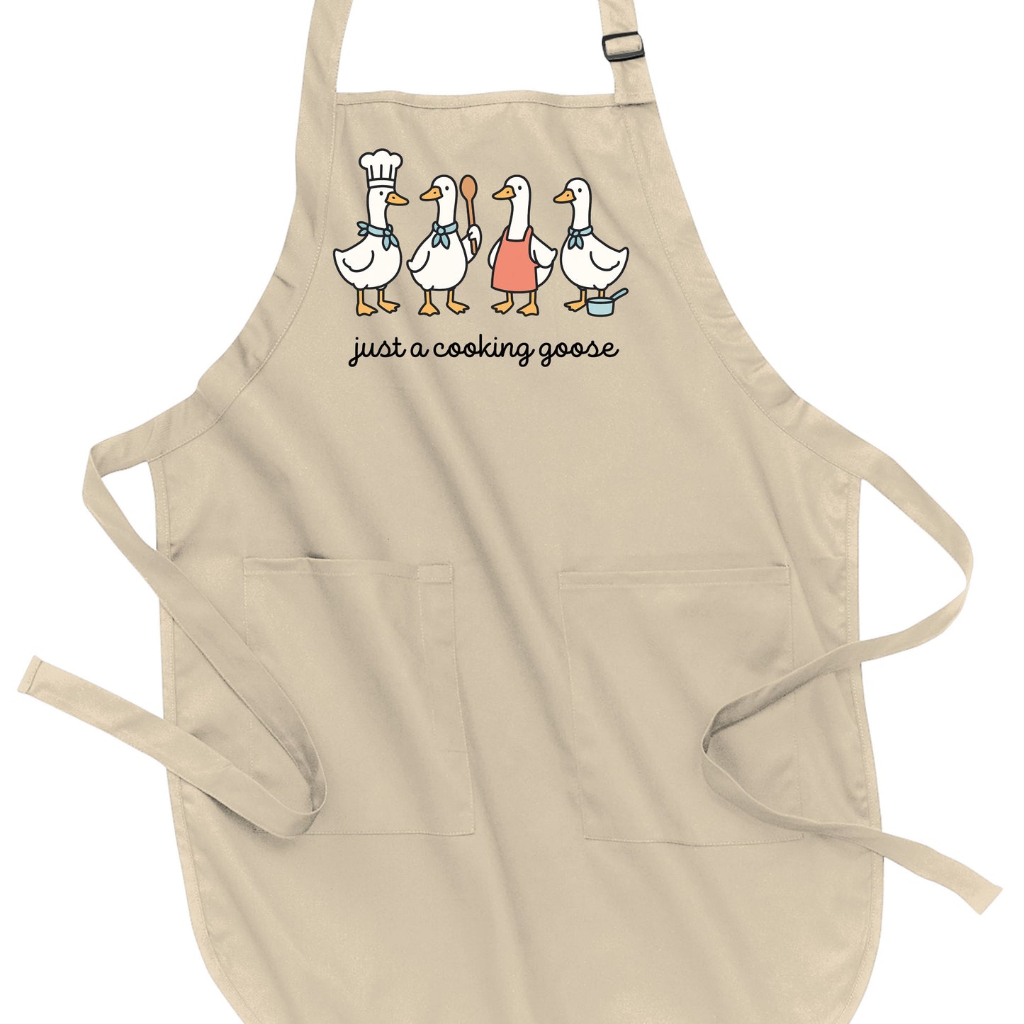Just a Cooking Goose - Port Authority® Full-Length Apron with Pockets