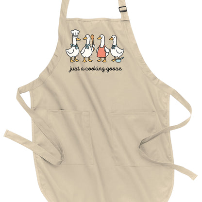 Just a Cooking Goose - Port Authority® Full-Length Apron with Pockets