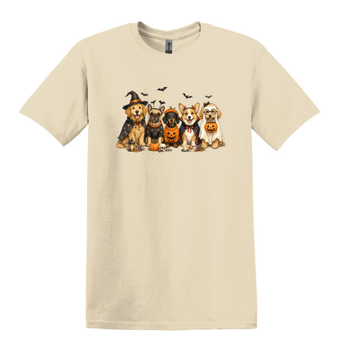Halloween Pups -  Heavy Cotton Unisex T-shirt