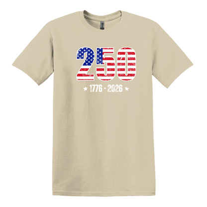 250 Anniversary Tee - 1776-2026 - Gildan Softstyle T-shirt