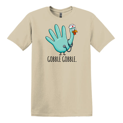 Gobble Gobble Rubber Glove Thanksgiving Nurse – Gildan® Softstyle™ T-Shirt
