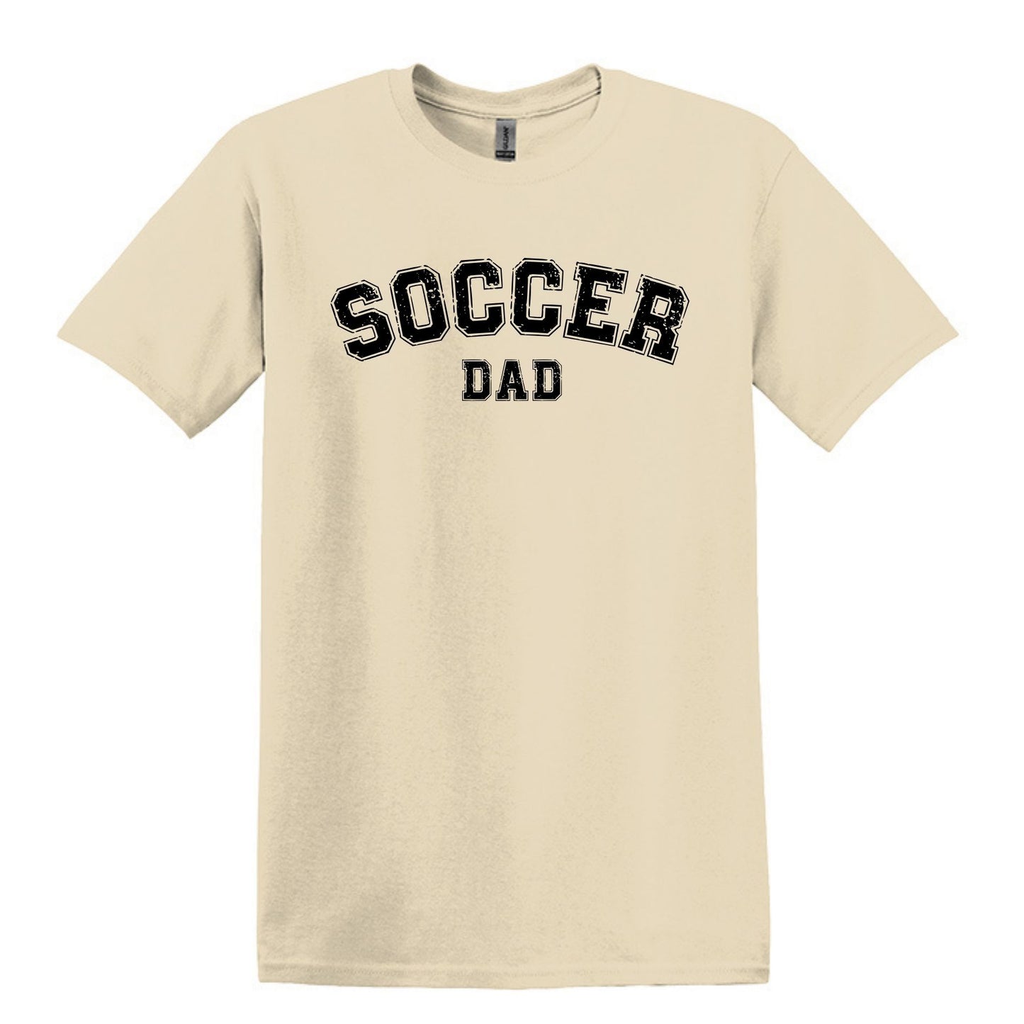 Soccer Mom / Dad - Distressed Athletic Artwork | Heavy Cotton Unisex T-shirt