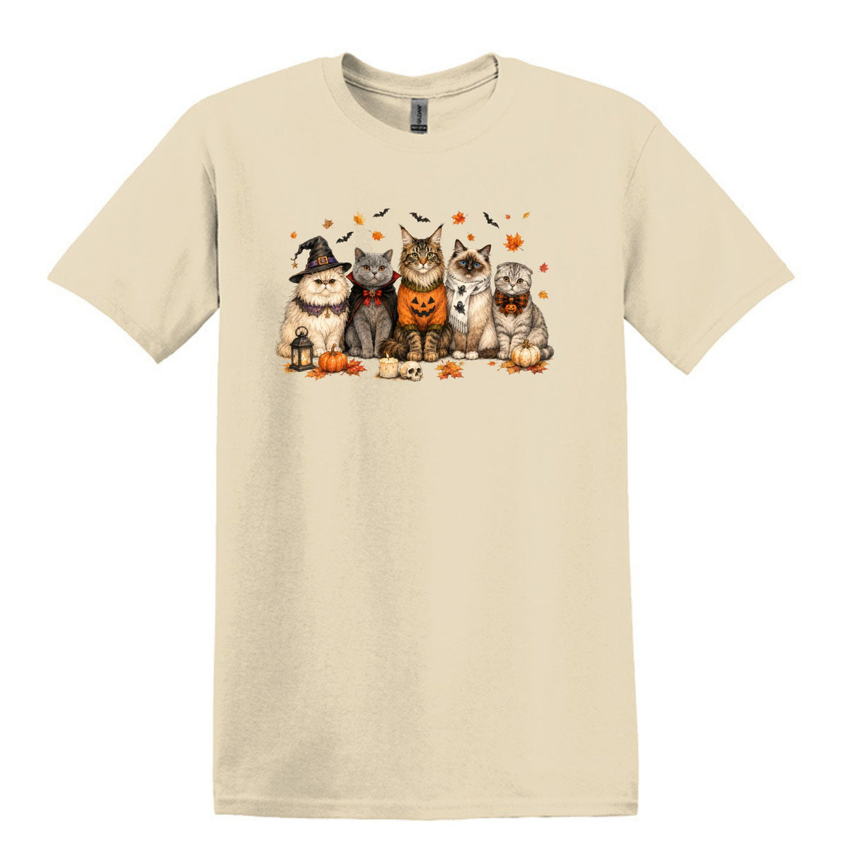 Halloween Cats -  Heavy Cotton Unisex T-shirt