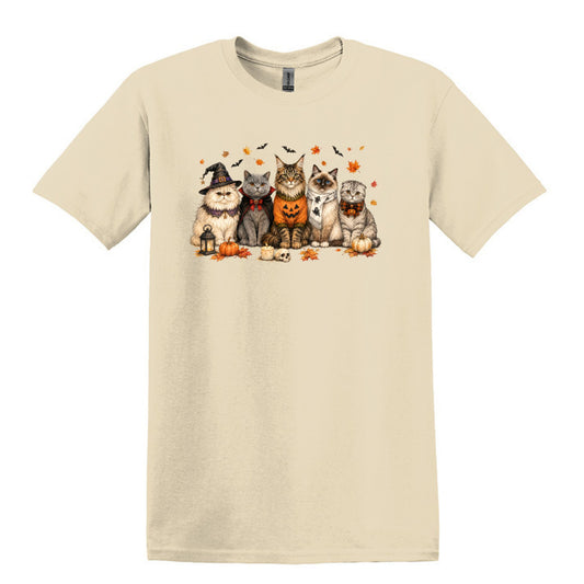 Halloween Cats -  Heavy Cotton Unisex T-shirt