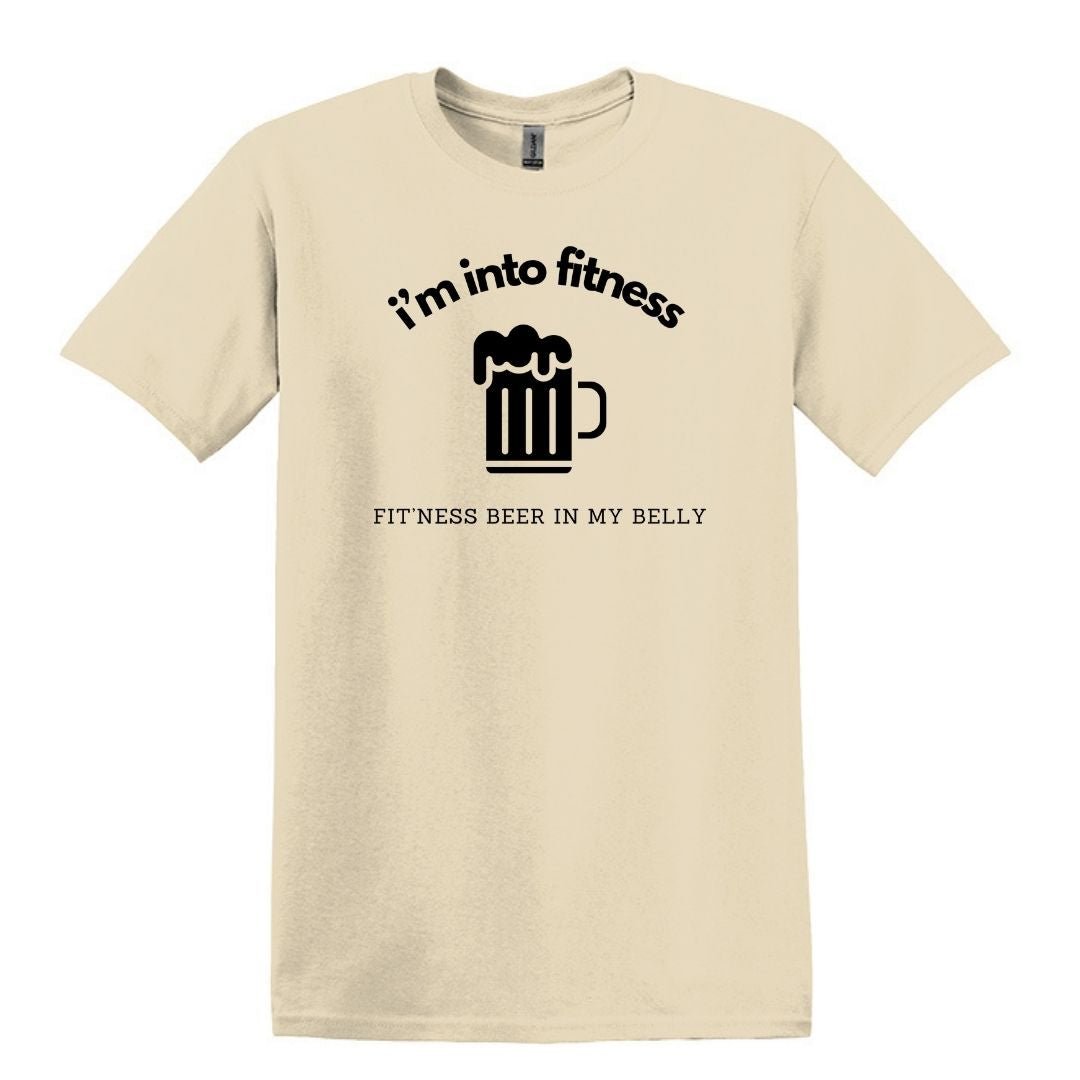 i'm into fitness. fit'ness beer in my belly - Gildan Adult Unisex Heavy Cotton