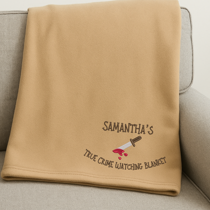 Custom Embroidered Gildan® Sweatshirt Blanket – Personalize with any Name & Favorite Blanket-Worthy-Activity