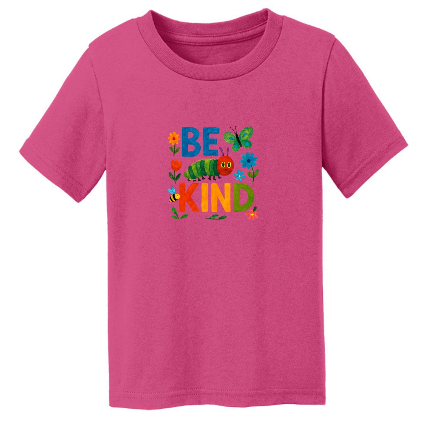Be Kind - Colorful Caterpillar Toddler T-shirt