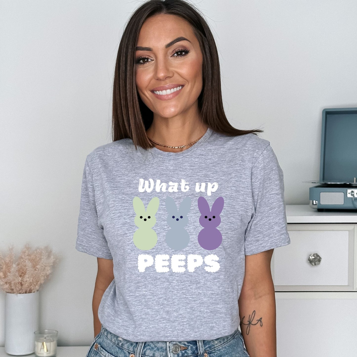 What up Peeps - Adult Unisex Soft T-Shirt