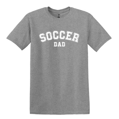 Soccer Mom / Dad - Distressed Athletic Artwork | Heavy Cotton Unisex T-shirt