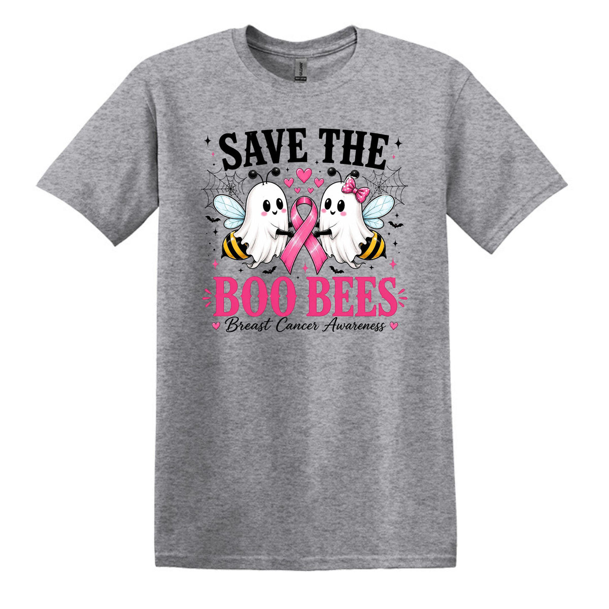 Save the Boo Bees - Breast Cancer Awareness - Gildan Softstyle T-shirt