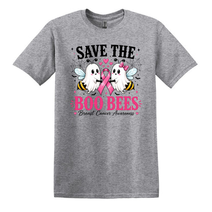 Save the Boo Bees - Breast Cancer Awareness - Gildan Softstyle T-shirt
