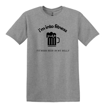 i'm into fitness. fit'ness beer in my belly - Gildan Adult Unisex Heavy Cotton