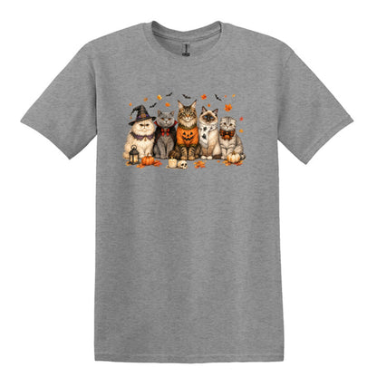 Halloween Cats -  Heavy Cotton Unisex T-shirt