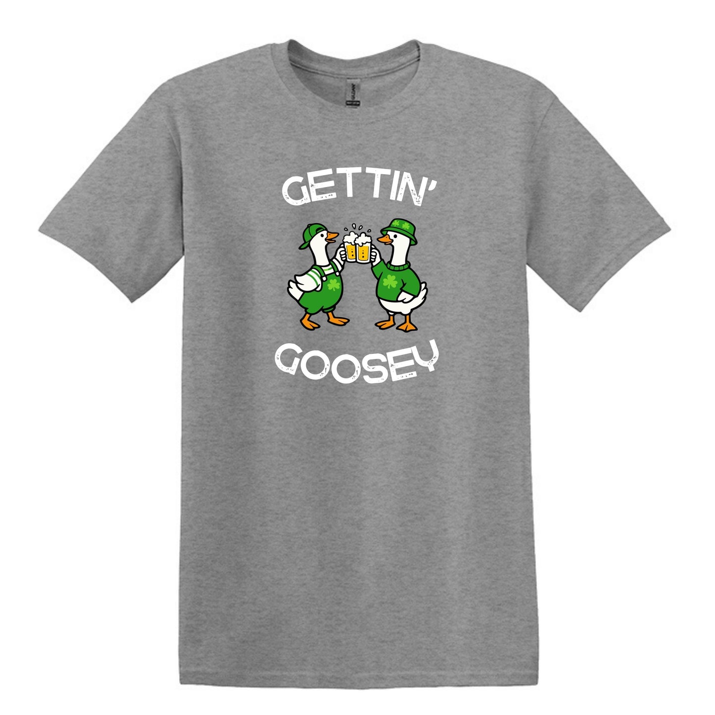 Gettin' Goosey - Fun Irish Heavy Cotton T-shirt