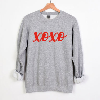 XOXO = Câlins et bisous - Sweat-shirt confortable à col rond