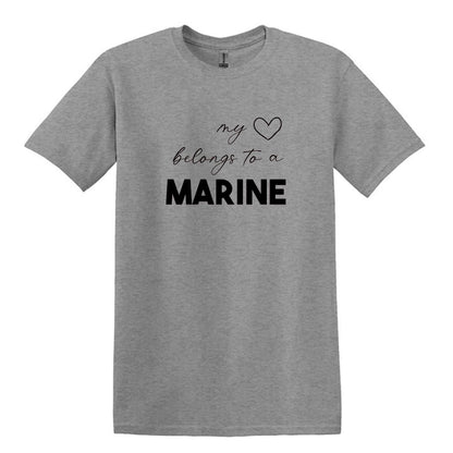 Mi corazón pertenece a un marino - Camiseta de manga corta