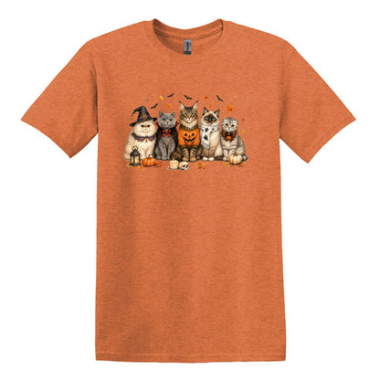 Halloween Cats -  Heavy Cotton Unisex T-shirt