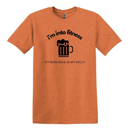 Me gusta el fitness. cerveza fitness en mi vientre - Gildan Adulto Unisex Heavy Cotton