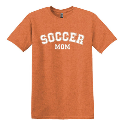 Soccer Mom / Dad - Distressed Athletic Artwork | Heavy Cotton Unisex T-shirt