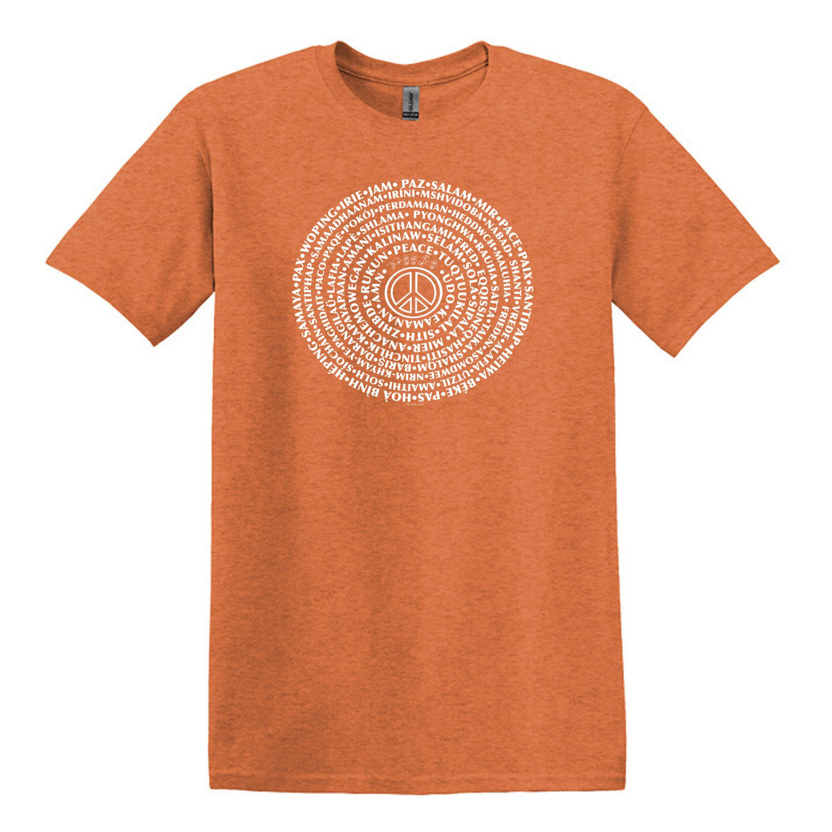 Can You Say PEACE - Gildan Heavy Cotton Unisex T-shirt - artwork designed by Cynthia NeJame