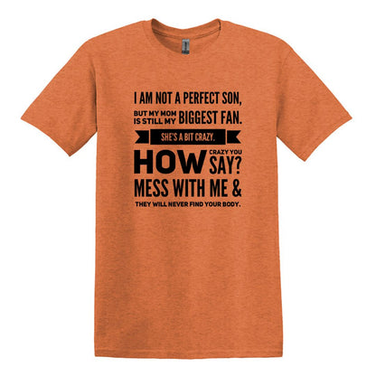 I am not a perfect son - Gildan Heavy Cotton T-shirt