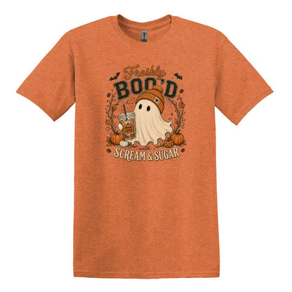Freshly Boo'd | Scream & Sugar - Fall themed Heavy Cotton Unisex T-shirt