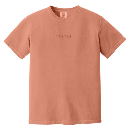 MAMA Minimalist Monochrome Embroidered Comfort Colors® T-Shirt