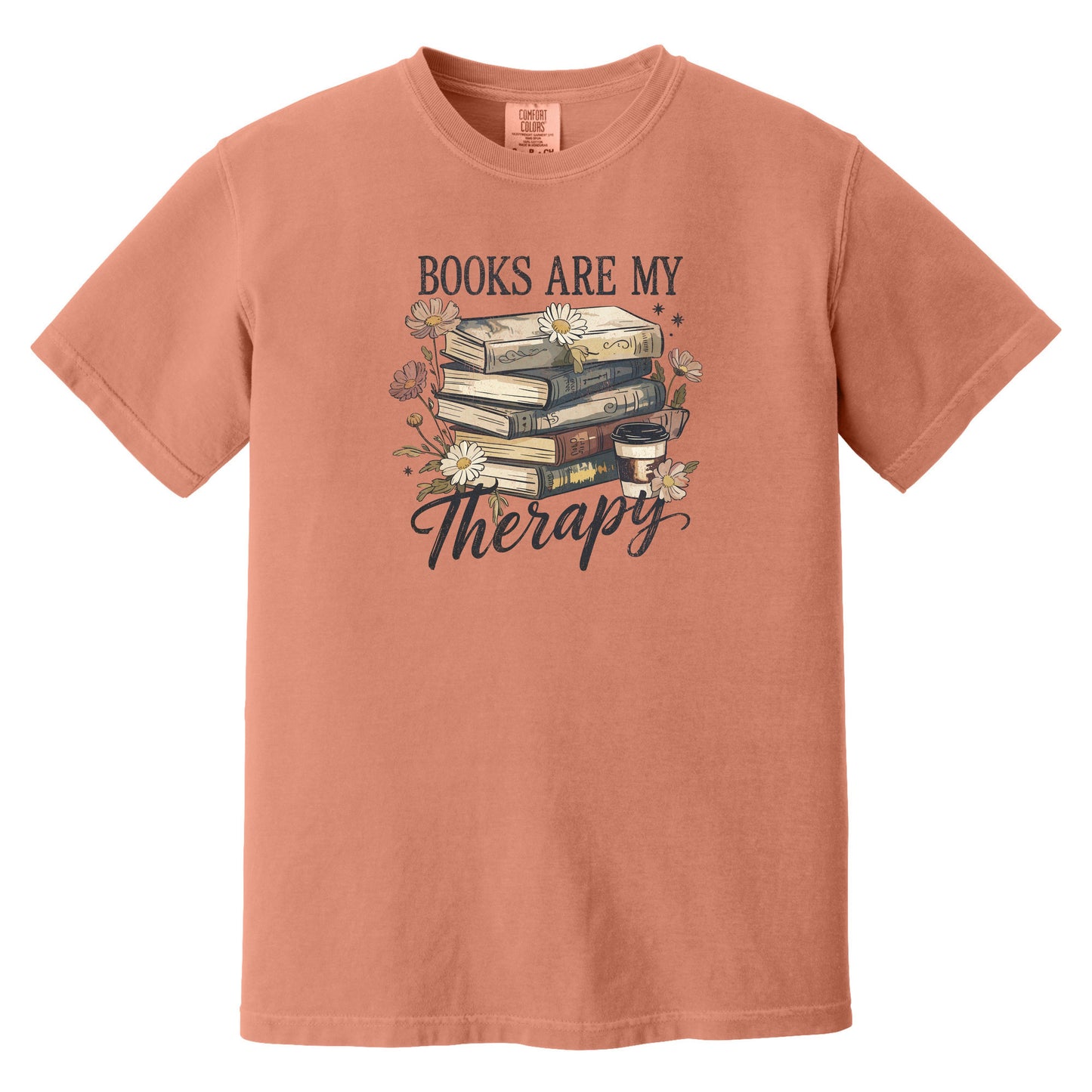 Books are my Therapy - Comfort Colors ® Heavyweight Ring Spun T-shirt