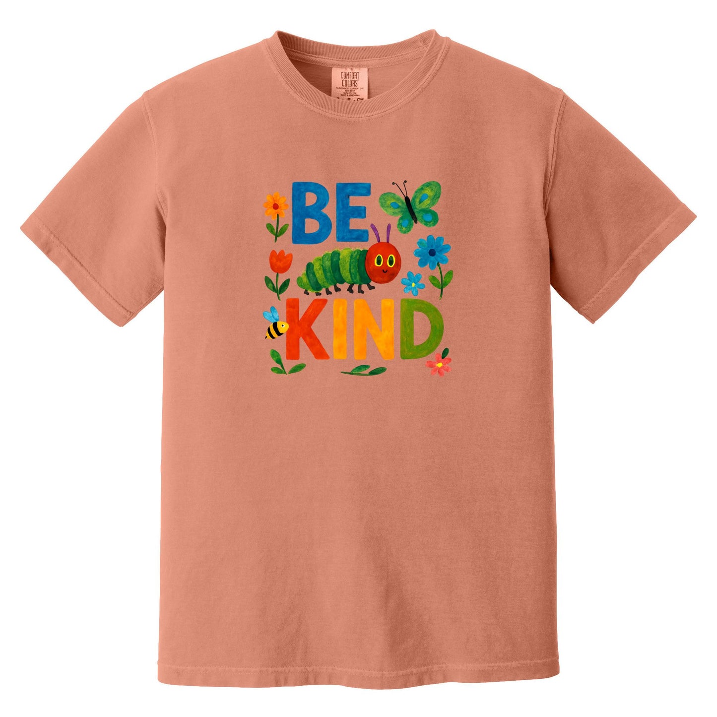 Be Kind Caterpillar T-Shirt - Comfort Colors ® Heavyweight Ring Spun Tee