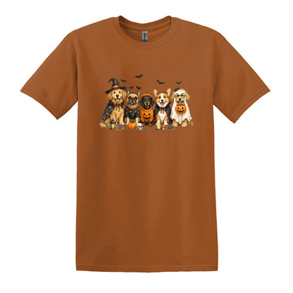 Halloween Pups -  Heavy Cotton Unisex T-shirt