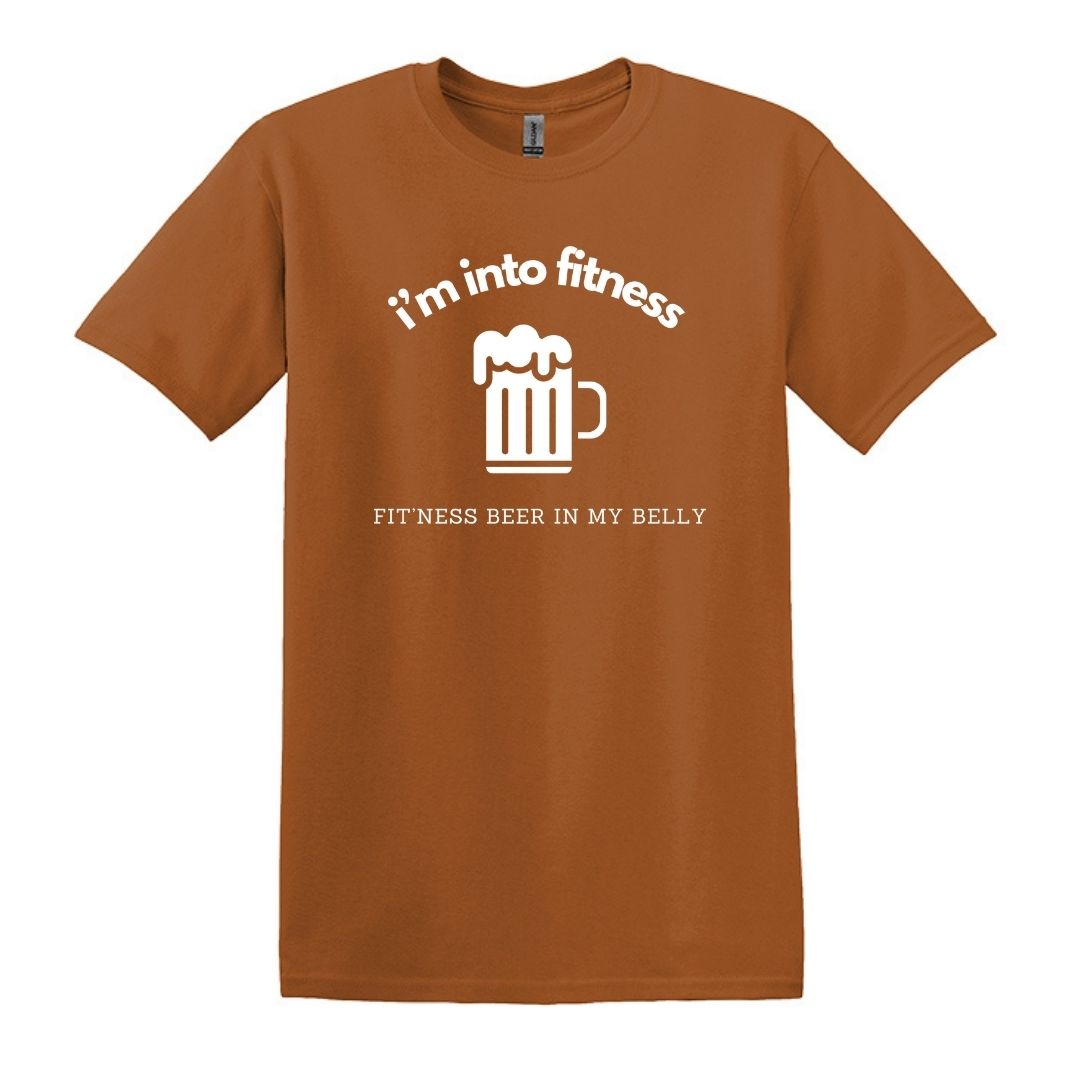 i'm into fitness. fit'ness beer in my belly - Gildan Adult Unisex Heavy Cotton