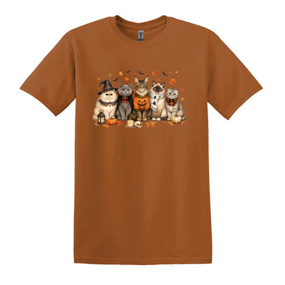 Halloween Cats -  Heavy Cotton Unisex T-shirt