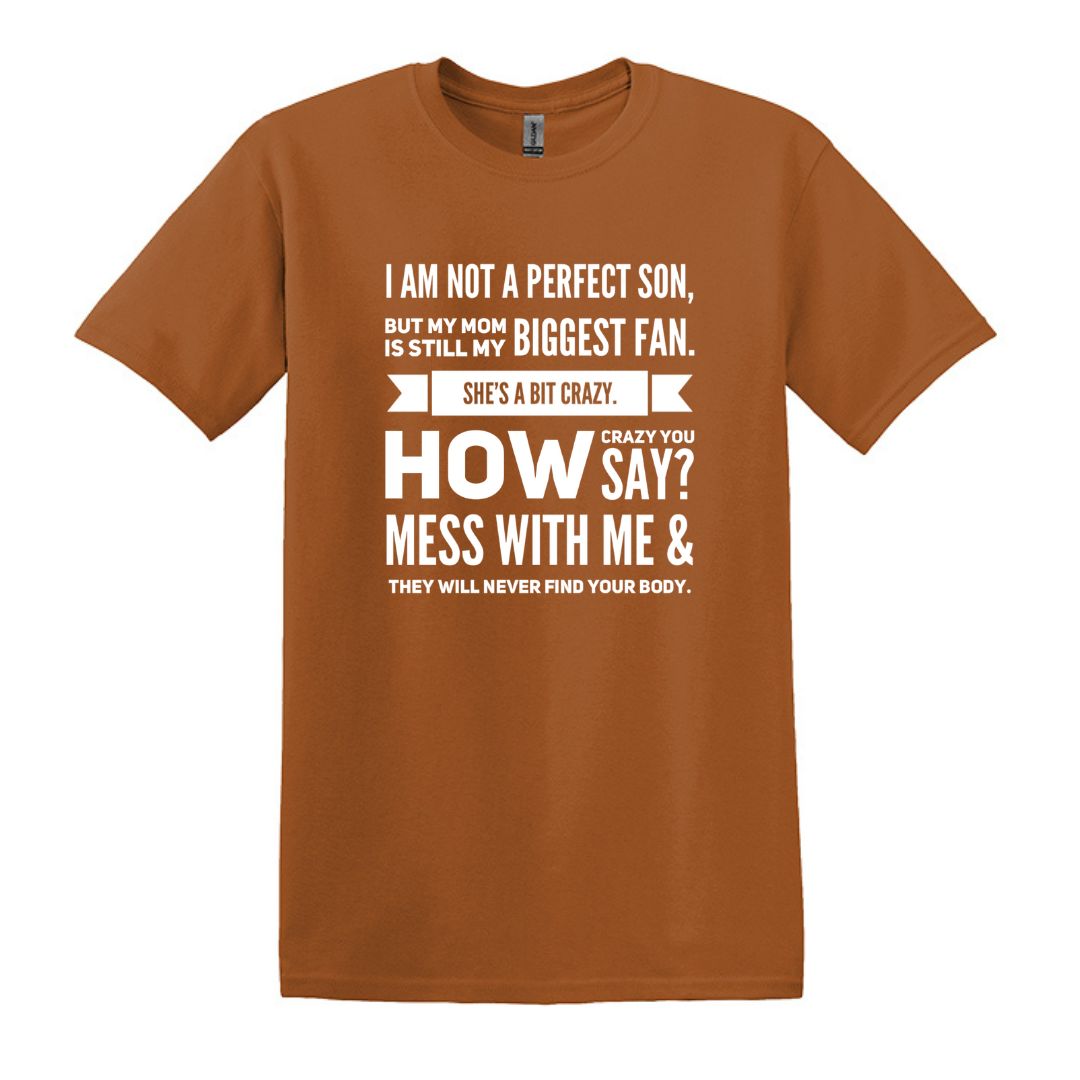 I am not a perfect son - Gildan Heavy Cotton T-shirt